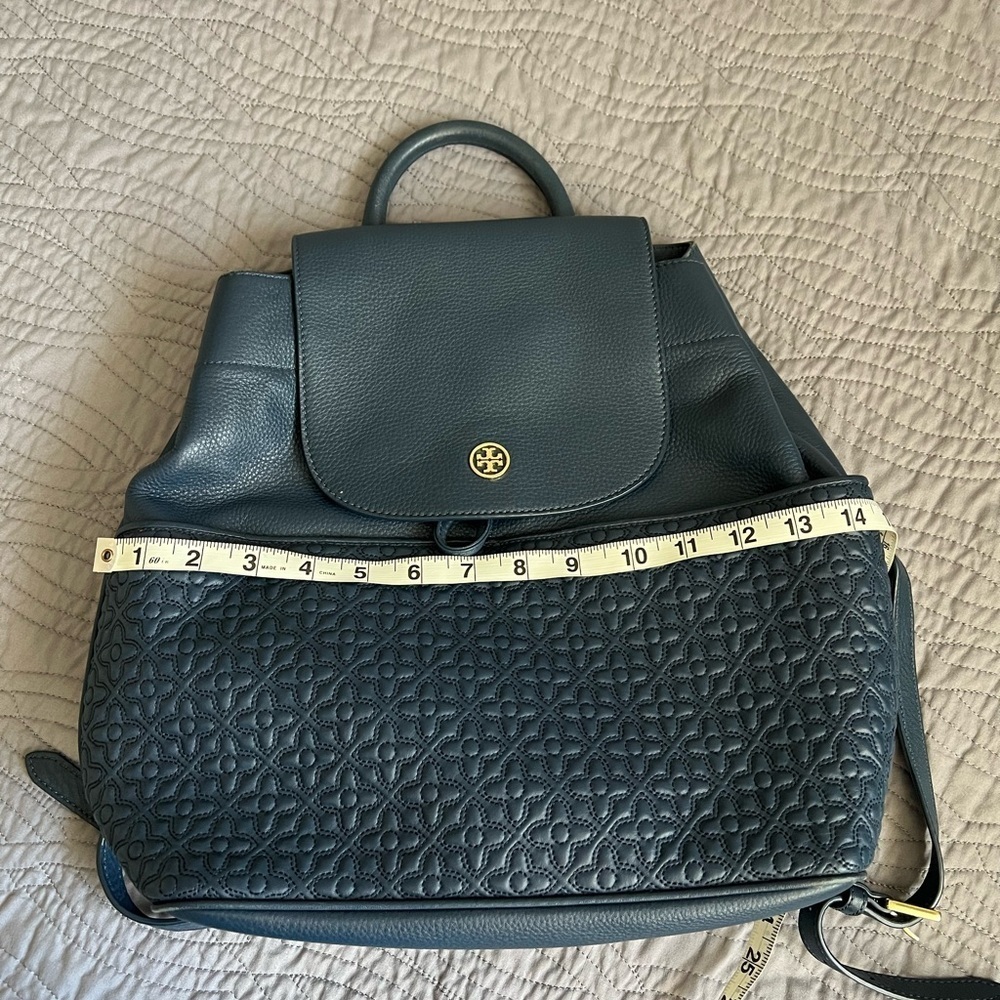 Tory Burch Navy Blue Backpack - Picture 11 of 15